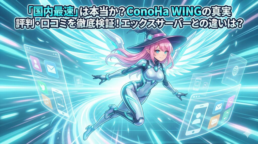 ConoHa WINGは本当に「国内最速」？評判・口コミと実際に使って分かった「エックスサーバーとの決定的な違い」