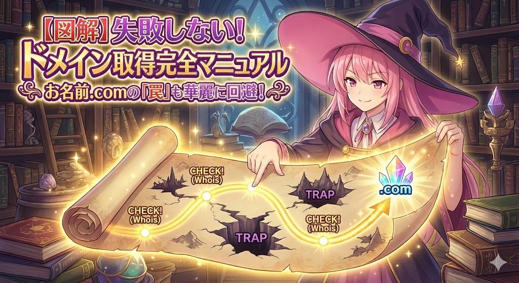 【図解】失敗しない！お名前.comでのドメイン取得完全マニュアル〜Whois代行の罠も回避〜