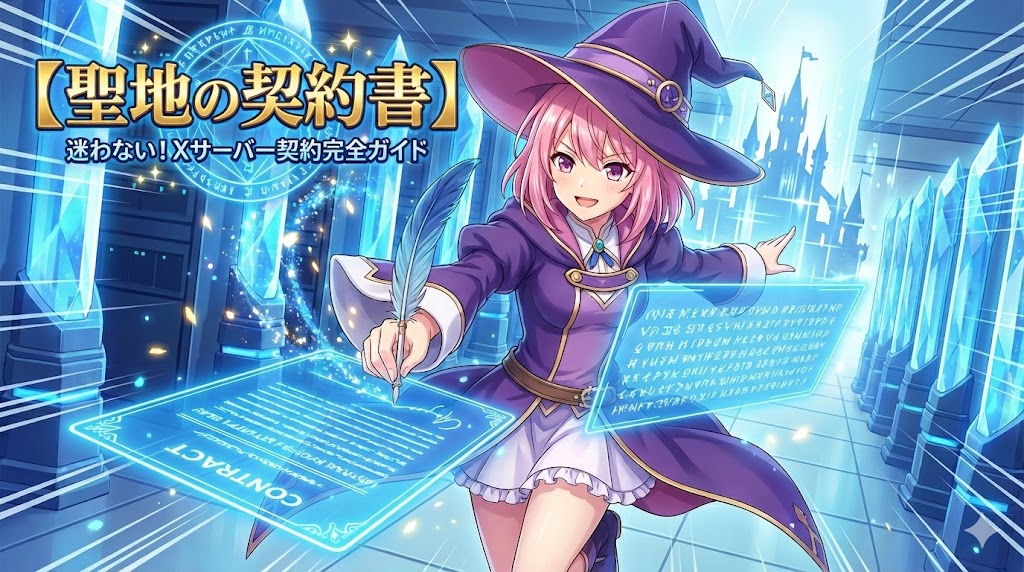 【聖地の契約書】迷わない！Xサーバー契約完全ガイド～「WordPressクイックスタート」の魔法～