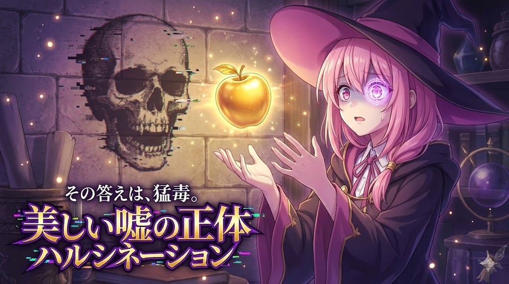 【禁書：幻影（ファントム）の書】AIが吐く「美しい嘘」の正体：ハルシネーションの猛毒と、真実を見抜く「魔眼」