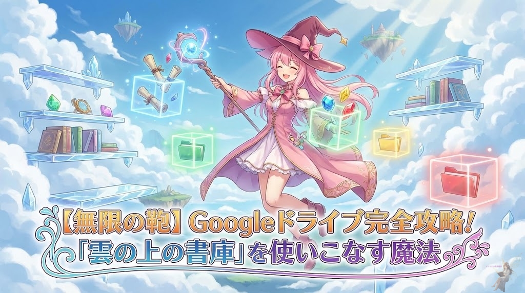 【無限の鞄】ブログ運営の必需品「Googleドライブ」完全ガイド！データを雲の上に預ける魔法