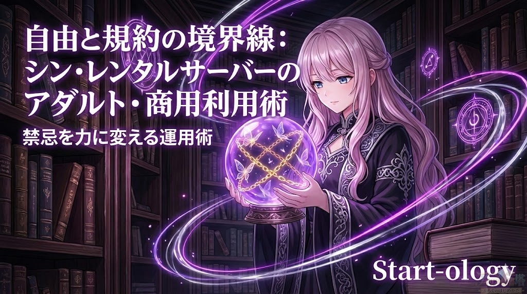 禁忌を力に変える：シン・レンタルサーバーが「アダルト・商用利用」に最強である理由と規約の境界線｜Start-ology